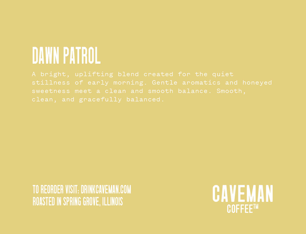 Dawn Patrol Light Roast Coffee