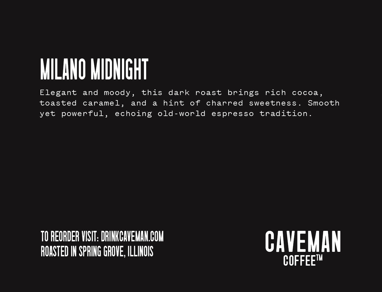 Milano Midnight Dark Roast Coffee