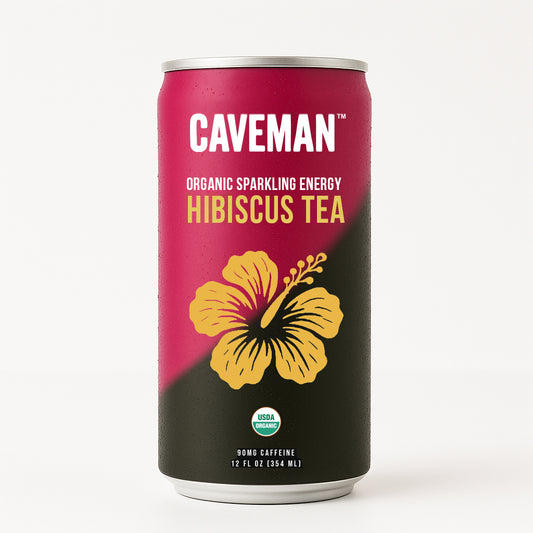 Organic Sparkling Energy Hibiscus Tea 12 oz. (6 pack)